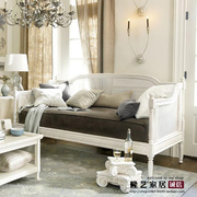 藤椅沙发法式橡木，美式复古三人客厅，藤制实木沙发床欧式雕花可