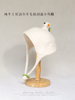 漫游记纯手工羊毛毡，可爱小鸟帽子可收缩秋冬出游日系文艺