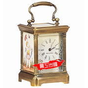 钟表 欧式钟表 机械座钟 古典 欧式小型珐琅画皮套钟