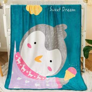 婴儿空调毯子小学生专可爱午睡小幼儿园被子_儿童宝宝毛毯盖毯毯