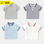 婴儿衣服polo衫短袖t恤0-3岁男童夏装宝宝女小童，上衣儿童幼儿外出