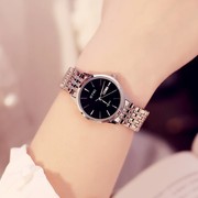 艾奇手表女简约气质情侣款手表一对钢带学生腕表防水石英女士手表