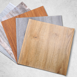 pvc加厚自粘地板贴纸，仿木木纹防水补洞贴修补60x60地板革耐磨修复