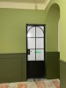 帝豪极简门定制法式复古老钢窗黑色，弧形厨房厕所门推拉门折叠门