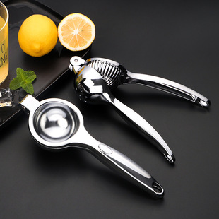 柠檬夹榨汁器家用水果柠檬压汁器锌合金苹果橙子，手动榨汁器