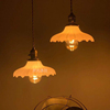 中古wuone灵光逸创白玉玻璃罩吊灯单头咖啡厅 复古餐灯老式灯
