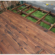 防腐木葡萄架庭院户外木地板碳化木板阳台实木墙面木板条屋木