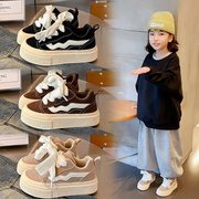 儿童运动鞋2024年夏季男童板鞋韩版女童鞋子复古休闲鞋中大童