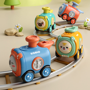 儿童按压玩具车宝宝1-3岁2惯性小汽车带口哨可变脸火车手推工程车