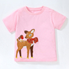 女童圆点短袖T恤宝宝纯棉夏装婴幼儿小鹿半袖上衣儿童打底体恤衫8