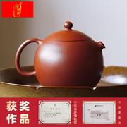 宜兴紫砂壶西施，壶纯手工大红袍朱泥个人专用茶具泡茶壶颜玉