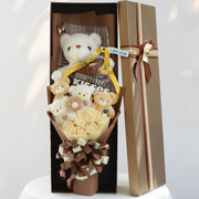 卡通花束小熊礼盒公仔娃娃糖果零食巧克力花创意生日礼物送女朋友