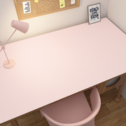 粉色少女心书桌垫纯色，防水防油皮革网红桌布学生宿舍化妆台保护垫