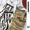 DAMAHOOV原创户外露营去野系列卷口品质刺绣中性复古袜子男女中筒