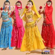 女童肚皮舞蹈服儿童印度舞演出服少儿民族，演出服装幼儿新疆表演服