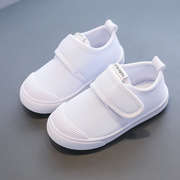 小白鞋3-12岁布鞋幼儿园宝宝白球鞋学生运动舞蹈鞋中小童时尚鞋