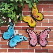 户外花园装饰庭院院子铁艺蝴蝶挂件幼儿园墙面壁饰阳台室外遮挡