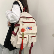 书包男韩版大容量英伦风双肩包背包(包背包)女大学生可装15.6寸电脑包潮牌