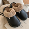 细细条 外穿居家可拆卸棉拖鞋女冬季韩版时尚百搭加绒防水勃肯鞋