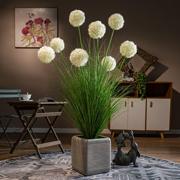 仿真绣球芦苇草绿植造景塑料，仿生假花艺植物摆件室内客厅装饰摆设