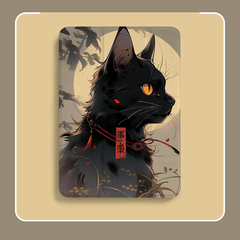 中国风黑猫ipad平板带笔槽防摔壳
