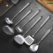 亚马逊304不锈钢锅铲汤勺漏勺，煎铲厨具套装厨房用品烹饪工具