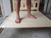 单人床实木床小床松木床儿童床h双人床家具1.2米