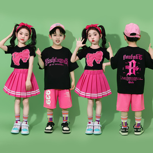 六一儿童演出服小学生运动会啦啦队幼儿园街舞表演女童爵士舞服装