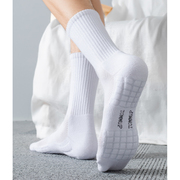 5双tommup男士袜子，中筒毛巾底加厚纯棉，长筒运动袜篮球白袜潮