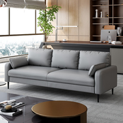 办公室沙发小户型布艺简约现代小型会客接待O室商务休闲三人科技