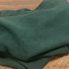 肌理工艺纯亚麻复古墨绿色，裤子袍子外套，西服连衣裙面料砂洗做旧布