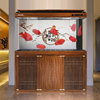 闽江鱼缸客厅家用大型底过滤水族箱超白玻璃龙鱼缸1.5米1.8米鱼缸