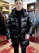 冬季男士连帽羽绒服外套休闲时尚，百搭中长款加厚保暖气质上衣