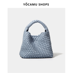 YOCAMU手工编织包包2024夏季小包手提包斜挎小众轻奢女包手拎