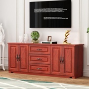 实木电视柜现代简约客厅小户型家具，组合卧室欧式背景墙柜高款