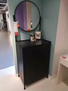 国内宜家康恩索镜柜化妆镜带柜子门厅鞋柜IKEA家具