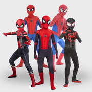 童装儿童蜘蛛侠套装紧身衣玩具装扮男童超人衣服披风连体cos服装