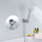 高质量不锈钢淋浴暗装隐藏入墙式，浴缸边花洒，喷头水龙头淋浴器套装