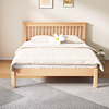 全榉木实木床日式榻榻米单人床，小户型儿童床1米2~1.5米双人床简约