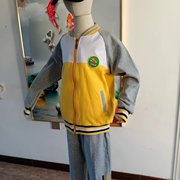 幼儿园园服春秋装黄色儿童，班服秋季英伦，风小学生校服棒球服套装