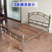 欧式不锈钢床 1.5米1.8米双人床现代简约单人床铁艺床架子304