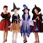 万圣节儿童服装衣服女孩女童，cos女巫洋装，公主裙恐怖吸血鬼巫婆