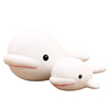 可爱白鲸鱼(白鲸鱼，)公仔玩偶泡沫粒子，海豚布娃娃毛绒玩具儿童节女生日礼物