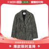 香港直邮潮奢 Msgm 女士羊毛单排扣长袖西装外套
