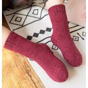 儿童羊绒袜子男童冬季羊毛袜加厚加绒保暖女童袜秋冬款宝宝毛巾袜