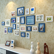 地中海实木照片墙客厅卧室餐厅，百搭组合创意23地中海相片墙