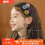 韩国儿童发饰花朵发夹女童，公主甜美气质刘海，夹女孩碎发卡夹子头饰