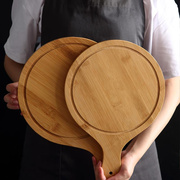 陶瓷盘加木质披萨托盘家用烘焙工具烤盘牛排盘面包蛋糕托盘木板托
