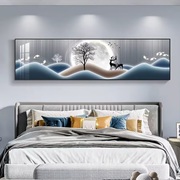 温馨卧室装饰画床头挂画福鹿客厅主卧墙画现代简约房间背景墙壁画
