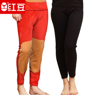 红豆内衣男女士加绒加厚冬保暖单条，保暖裤护膝保暖一体裤